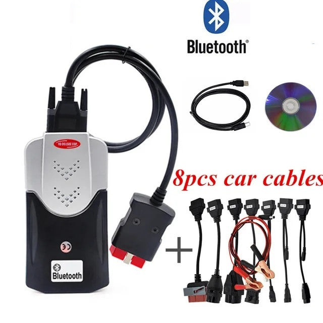 Autocom cdp+ bluetooth y usb + 8 Cables Coche